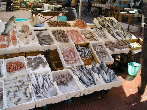 Fresh fish in the market Monopoli 14th sept 2005