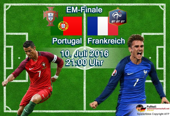 ARD Livestream EM Finale 2016 Portugal gegen Frankreich ...
