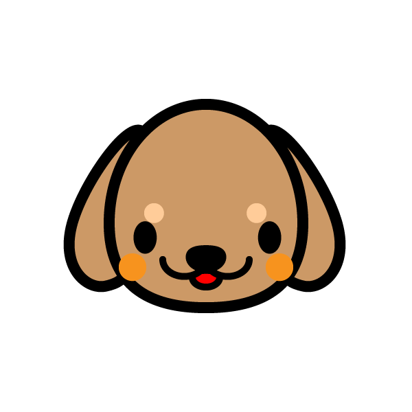 かわいいダックスフンドの無料イラスト 商用フリー オイデ43