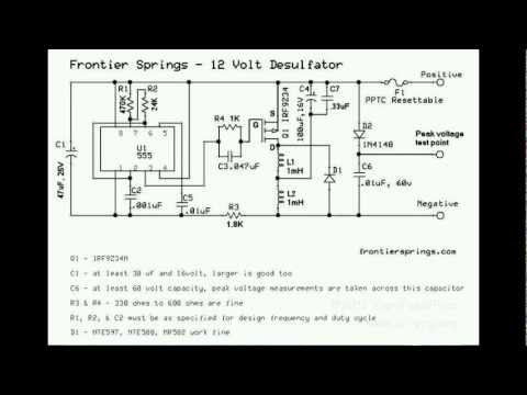 12v lead acid battery desulfator circuit diagram | Simple ...