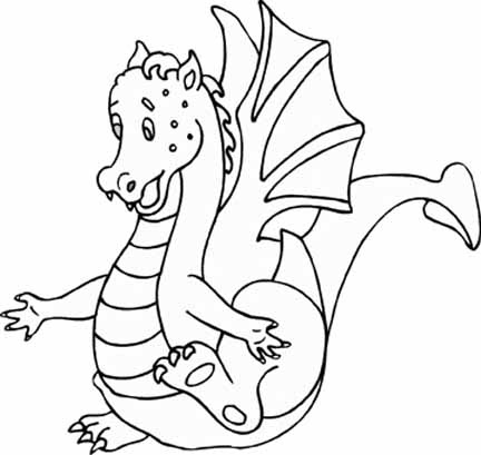 dragon coloring pages