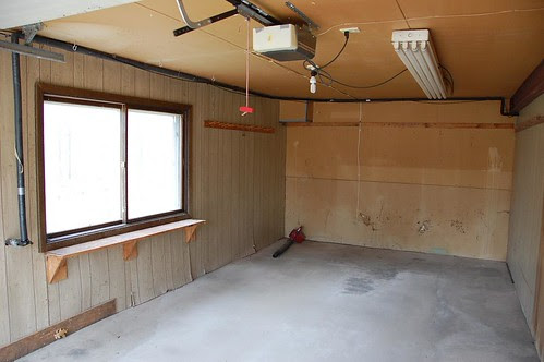 Converting Our One Car Garage Back Into A Two Car Garage  3 acres 