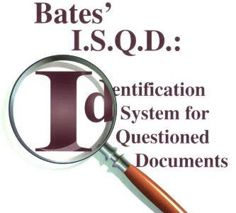 Reading Pdf Bates' I.S.Q.D.: Identification System for Questioned Documents Audible Audiobooks PDF