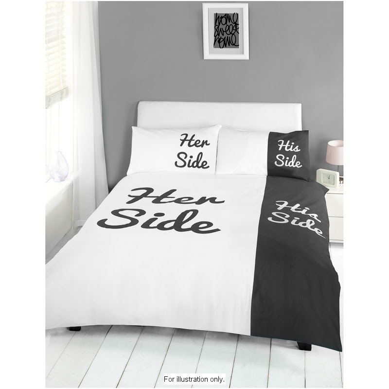 ... Home & Living Bedding Duvet Covers His & Her Side Double Duvet Set