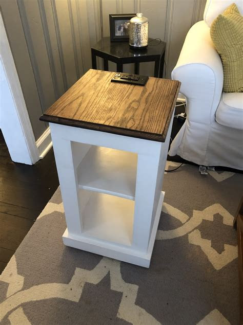 ana white simple modern bedside table
