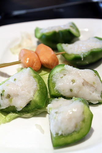 Green Capsicum with fish meat