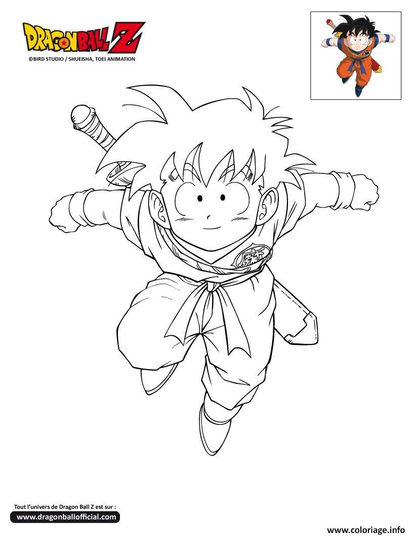 Coloriage Dbz Gohan Dragon Ball Z Officiel dessin