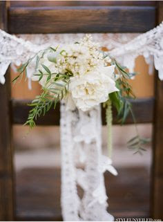 This Modern Romance / stunning lace seating details / via Style Unveiled