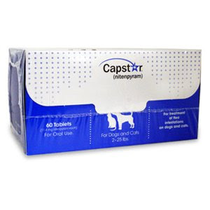 Huge save onfleas in puppies Capstar Flea Treatment Dog (Blue) 2-25 lbs 60 Tablet Bulk Pack
