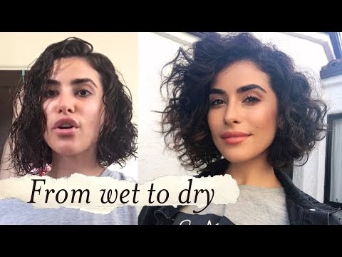 Inspiration How to Style Short Curly Hair WET TO DRY Tutorial, most update!