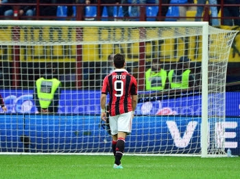 Alexandre Pato, durante partida contra a Fiorentina