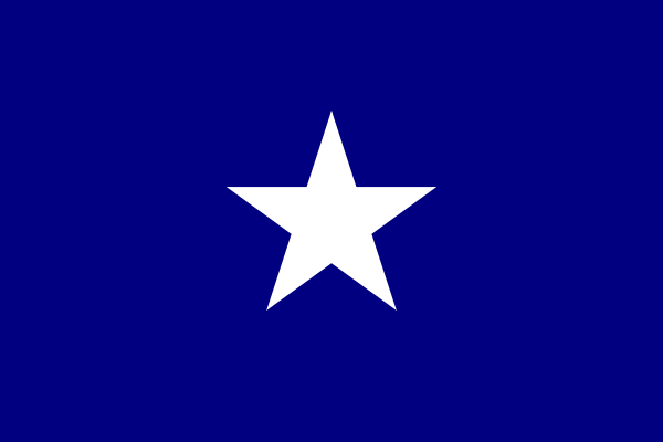 The "Bonnie Blue", flag of the Republic of West Florida