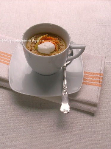 Crema fredda di fiori di zucca