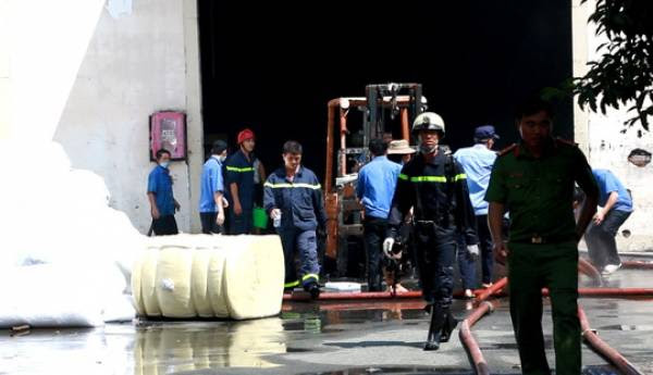 Hiện trường xảy ra vụ cháy.