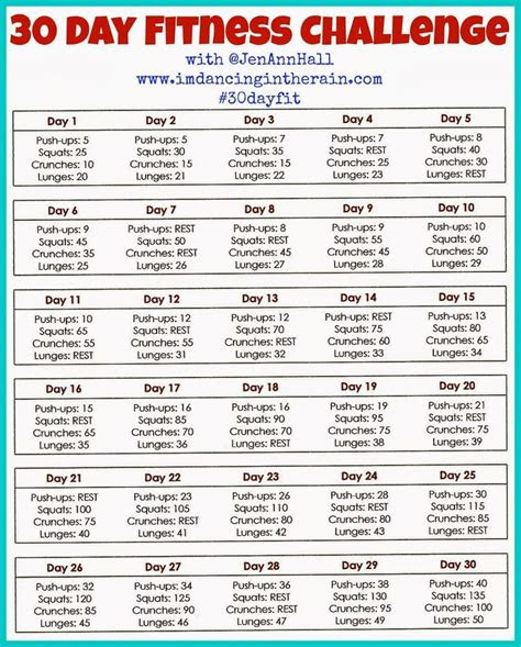 day fitness challenge pictures images
