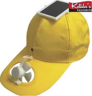 ソーラー電池で動く扇風機付き帽子 Solar Hat あめじゃむ