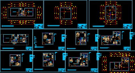 dental clinic project  dwg full project  autocad