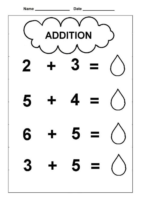 The following are great to help your child advance from pure counting: free simple math worksheets for kindergarten beanlopez