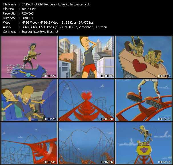 Red Hot Chili Peppers Love Rollercoaster Vob File