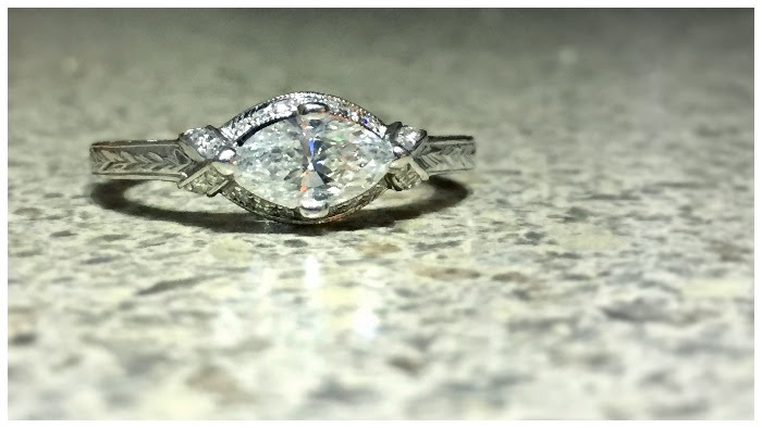 Reader Bella had her very own engagement ring custom designed after she found inspiration in an antique ring featured on Diamonds in the Library.