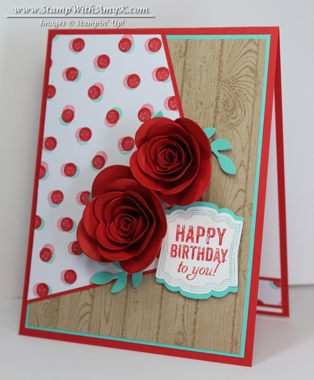 Label Love with Rolled Roses Birthday Card – Stampin' Up ...