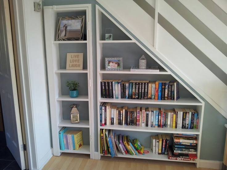 Bookshelf with hidden storage | house ideas | Pinterest