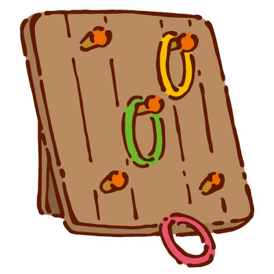 輪投げ2のイラスト かわいいフリー素材が無料のイラストレイン