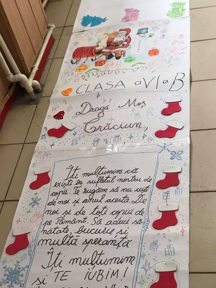 Cea Mai Lungă Scrisoare Pentru Moș Crăciun Scrisă De Elevii Unei