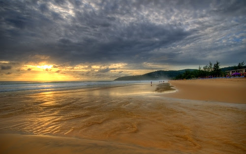 thailand beaches wallpaper. Karon Beach Sunset, Phuket.