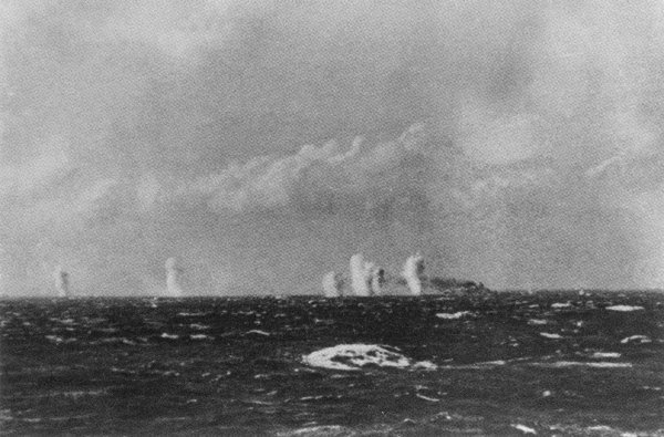 Bismarck under fire