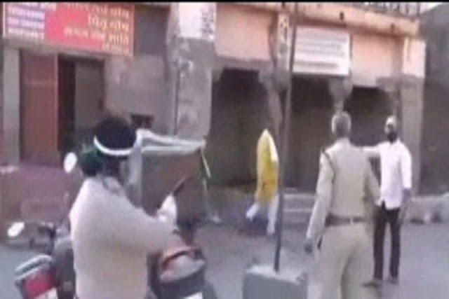 Video : कोरोना कर्फ्यू में पिंडदान करा रहे थे पंडे, पुलिस ने जमकर खदेड़ा