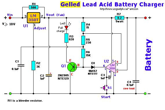 Gel Cell Charger, I - Power_Supply_Circuit - Circuit ...