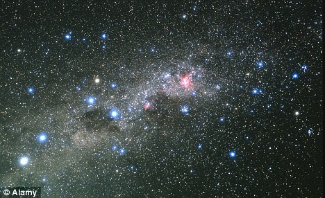 Precious: Scientists believe the rock which is in the Milky Way has been transformed
 into a small planet made of diamond