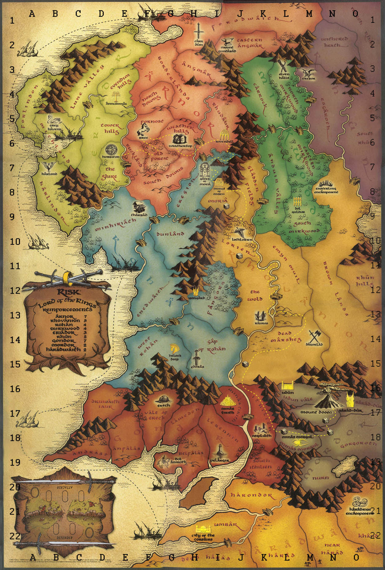 tolkien  Is there a map of Frodo\u002639;s journey during the 