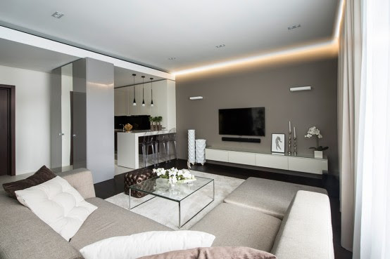 Calm Minimalist Apartment With Eye Catching Textures