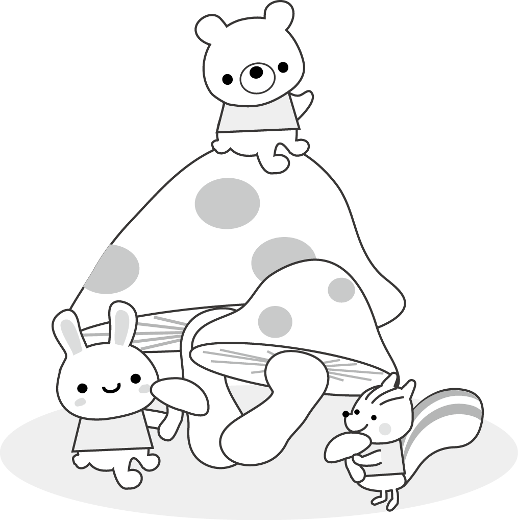 秋イラスト きのこ 読書の秋 お月見 十五夜 無料イラスト