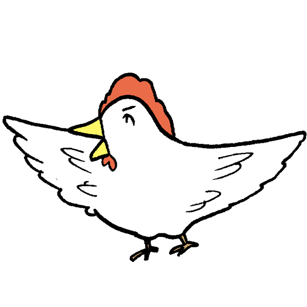鳥羽広げのイラスト かわいいフリー素材が無料のイラストレイン
