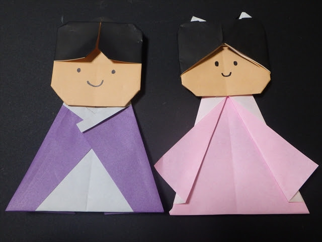七夕に折り紙で織姫のからだの簡単な折り方