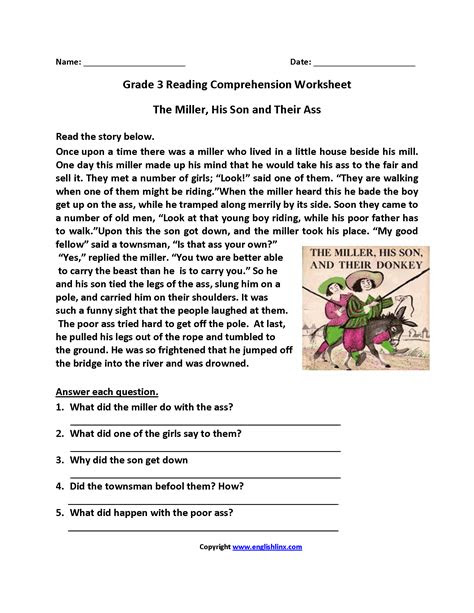 These reading worksheets will help kids practice their comprehension skills. 33 reading comprehension grade 3 printable worksheets transparant