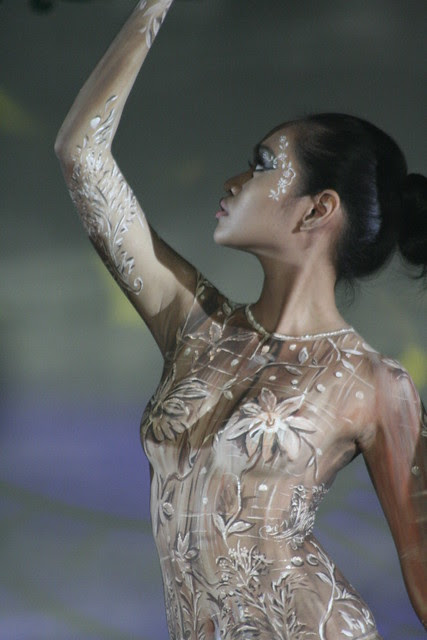 body paint contest in hongkong