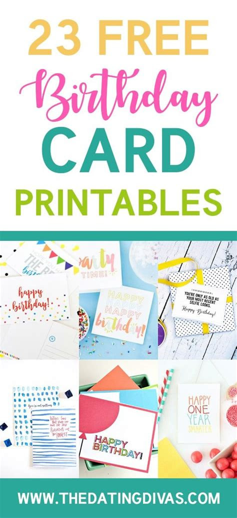  101 free birthday printable cards everyone will love happy birthday