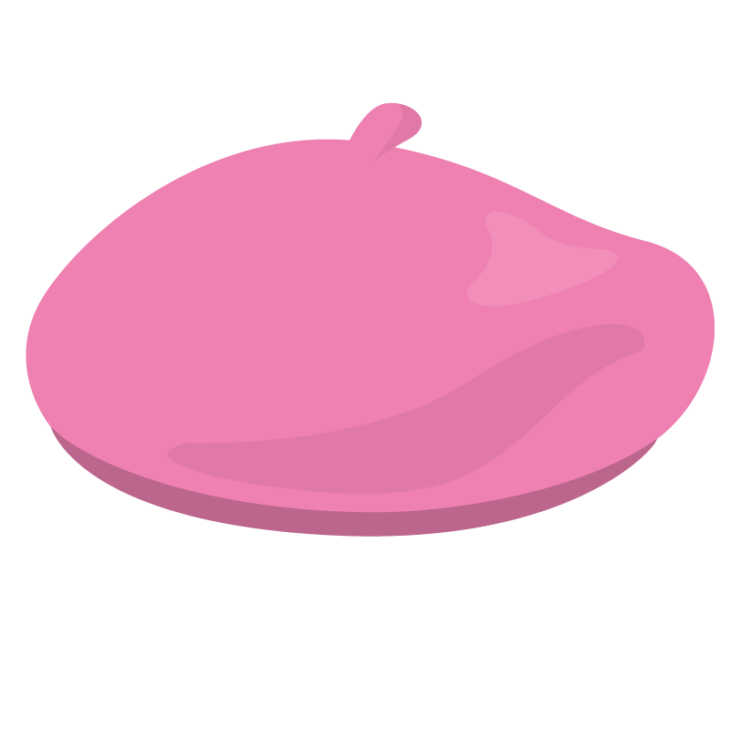 イラスト ベレー帽 ピンク Beret 商用ok フリー素材集 ナイスなイラスト