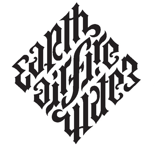 Earth, air, fire and water