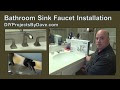 How to install Kohler Bathroom Sink Widespread Faucet
