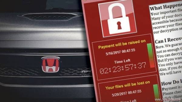 WannaCry khiến một nhà máy sản xuất 1.000 xe mỗi ngày của Honda tại Nhật Bản phải đóng cửa