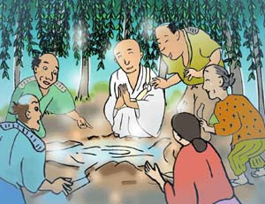 紙芝居の絵のサンプル画像