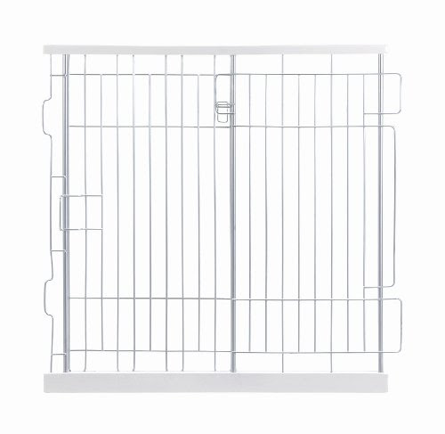 Richell Expandable Pet Pen Divider, Medium, Origami White