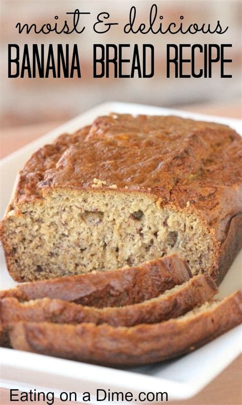 easy banana bread ideas  pinterest easy