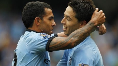 Carlos Tevez and Samir Nasri