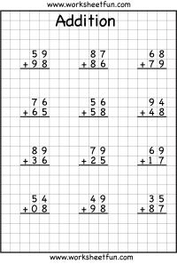 2 Digit Addition With Regrouping – Carrying – 5 Worksheets ...